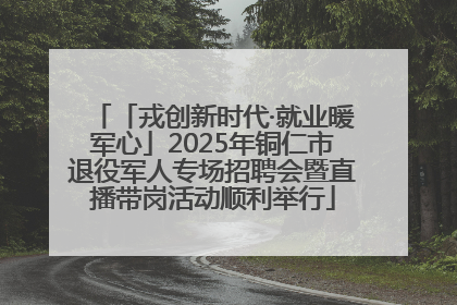 「戎创新时代·就业暖军心」2025年铜仁市退役军人专场招聘会暨直播带岗活动顺利举行