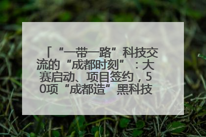 “一带一路”科技交流的“成都时刻”：大赛启动、项目签约，50项“成都造”黑科技吸引多国客商