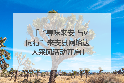 “寻味来安 与v同行”来安县网络达人采风活动开启