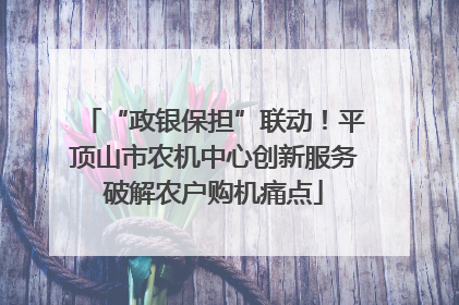 “政银保担”联动！平顶山市农机中心创新服务破解农户购机痛点
