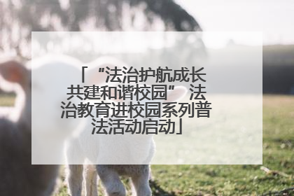 “法治护航成长 共建和谐校园” 法治教育进校园系列普法活动启动