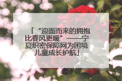 “迎面而来的拥抱比春风更暖”——宁夏织密保障网为困境儿童成长护航