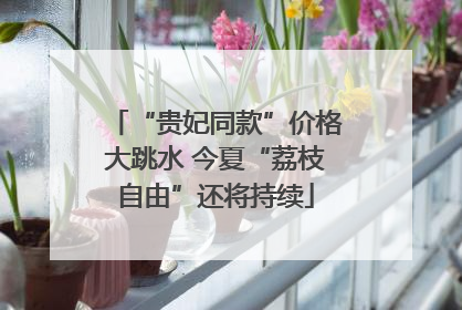 “贵妃同款”价格大跳水 今夏“荔枝自由”还将持续
