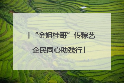 “金姐桂哥”传粽艺 企民同心助残行