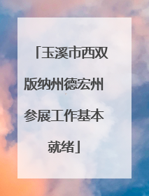 玉溪市西双版纳州德宏州参展工作基本就绪