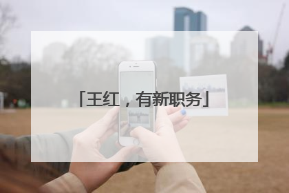 王红，有新职务
