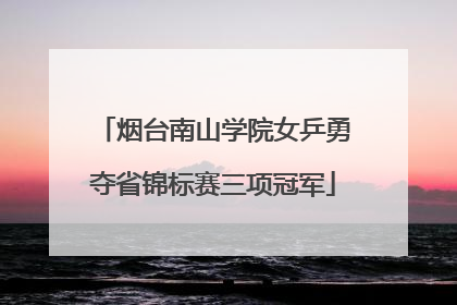 烟台南山学院女乒勇夺省锦标赛三项冠军
