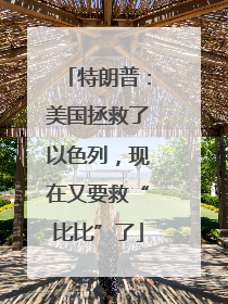 特朗普：美国拯救了以色列，现在又要救“比比”了