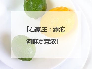 石家庄：滹沱河畔夏意浓