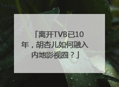 离开TVB已10年，胡杏儿如何融入内地影视圈？