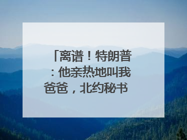 离谱！特朗普：他亲热地叫我爸爸，北约秘书长：我没有
