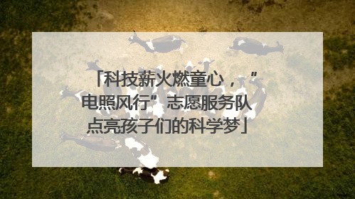 科技薪火燃童心，“电照风行”志愿服务队点亮孩子们的科学梦
