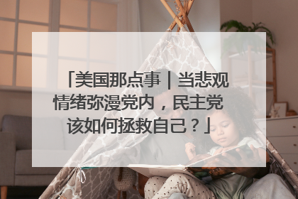 美国那点事｜当悲观情绪弥漫党内，民主党该如何拯救自己？