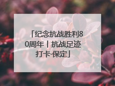 纪念抗战胜利80周年丨抗战足迹打卡·保定