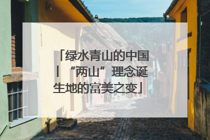 绿水青山的中国丨“两山”理念诞生地的富美之变