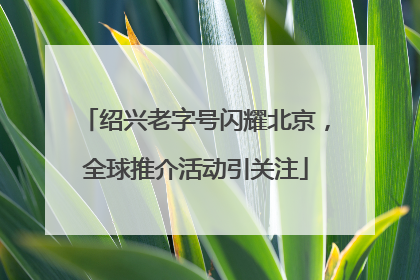 绍兴老字号闪耀北京，全球推介活动引关注