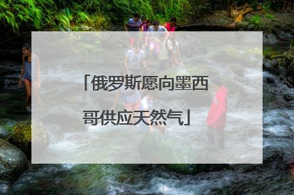 俄罗斯愿向墨西哥供应天然气