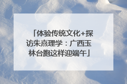 体验传统文化+探访朱熹理学：广西玉林台胞这样迎端午