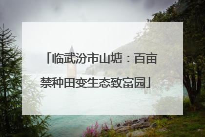临武汾市山塘：百亩禁种田变生态致富园