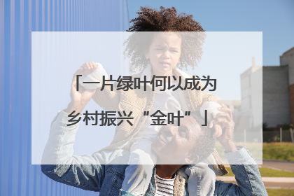 一片绿叶何以成为乡村振兴“金叶”