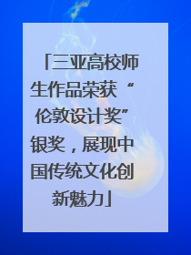 三亚高校师生作品荣获“伦敦设计奖”银奖，展现中国传统文化创新魅力
