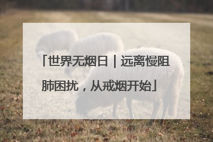 世界无烟日｜远离慢阻肺困扰，从戒烟开始