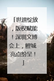世遗绽放，版权赋能！深圳文博会上，鲤城亮点纷呈！