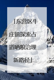 东营区牛庄镇探索占道晒粮治理新路径