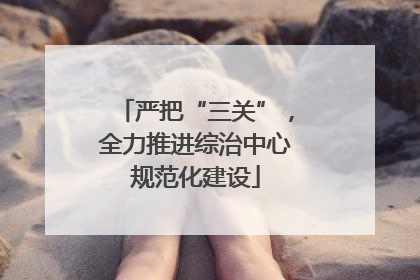 严把“三关”，全力推进综治中心规范化建设