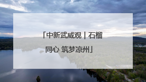 中新武威观｜石榴同心 筑梦凉州