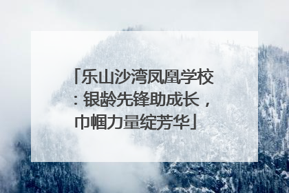 乐山沙湾凤凰学校：银龄先锋助成长，巾帼力量绽芳华