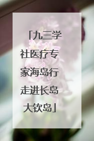 九三学社医疗专家海岛行走进长岛大钦岛