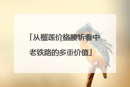 从榴莲价格腰斩看中老铁路的多重价值