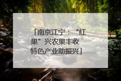 南京江宁：“红果”兴农果丰收 特色产业助振兴