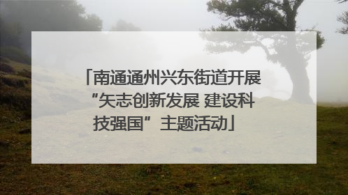 南通通州兴东街道开展“矢志创新发展 建设科技强国”主题活动