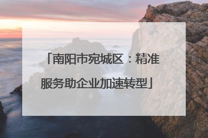 南阳市宛城区：精准服务助企业加速转型
