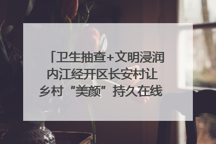 卫生抽查+文明浸润 内江经开区长安村让乡村“美颜”持久在线｜万千气象看四川