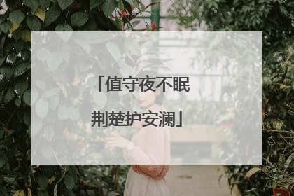 值守夜不眠 荆楚护安澜