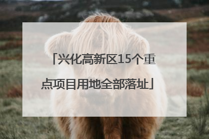 兴化高新区15个重点项目用地全部落址