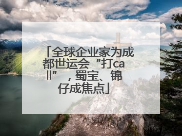 全球企业家为成都世运会“打call”，蜀宝、锦仔成焦点