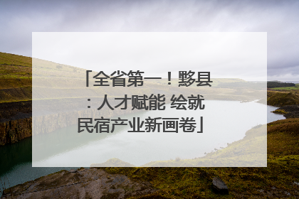 全省第一！黟县：人才赋能 绘就民宿产业新画卷