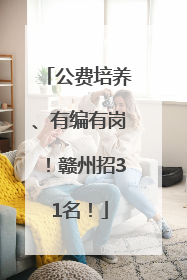 公费培养、有编有岗！赣州招31名！