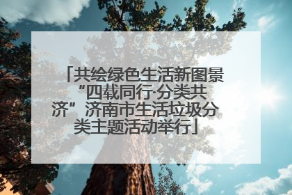 共绘绿色生活新图景 “四载同行·分类共济”济南市生活垃圾分类主题活动举行