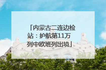 内蒙古二连边检站：护航第11万列中欧班列出境