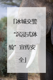 冰城交警“沉浸式体验”宣传安全