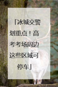 冰城交警划重点！高考考场周边这些区域可停车