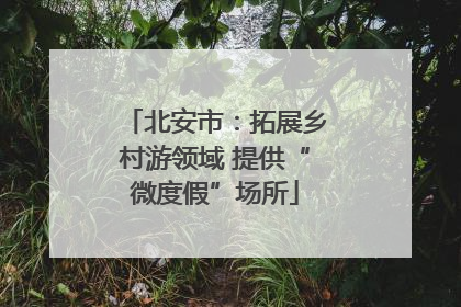 北安市：拓展乡村游领域 提供“微度假”场所