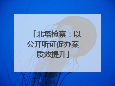 北塔检察：以公开听证促办案质效提升