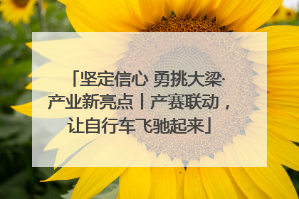 坚定信心 勇挑大梁·产业新亮点丨产赛联动，让自行车飞驰起来