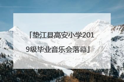 垫江县高安小学2019级毕业音乐会落幕